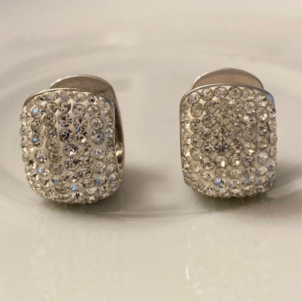 Imitation Diamond Huggie Earrings